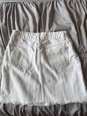 Harper White Denim Mini Skirt - Classic Casual thumbnail 4