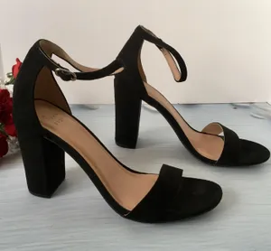 Black Suede Heels, Size 9 thumbnail 3