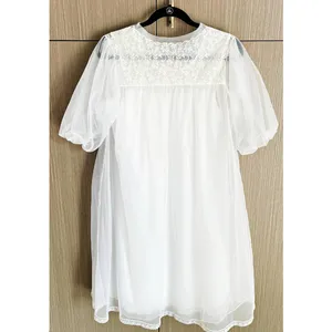 VTG Radcliffe 40s MCM Sheer Lace Babydoll Robe Gown Boudoir *READ* Coquette thumbnail 3