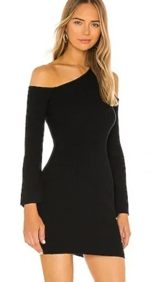 NBD Revolve Black Len Mini Dress‎ Ribbed Womens Size XS thumbnail 1