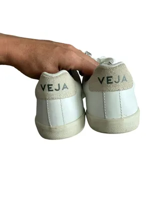 VEJA Women's Esplar White Leather Trainers Sneakers size 8 thumbnail 2