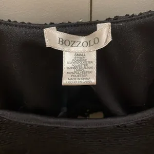 Bozzolo black lace crop top small #70 thumbnail 3