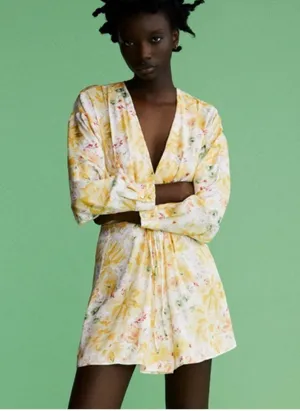 ZARA Floral Dress thumbnail 2
