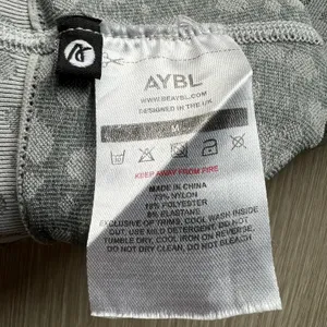 AYBL Leggings Womens Medium Scrunch Bottom Leopard Print Gray thumbnail 10