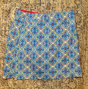 Rafaella Weekend Blue Floral Geometric Print Active Skort Size S thumbnail 1
