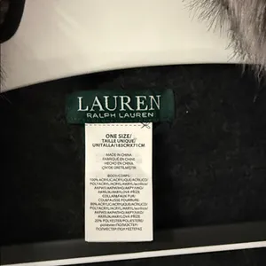 Lauren Ralph Lauren Removable Faux-Fur Collar Poncho thumbnail 4