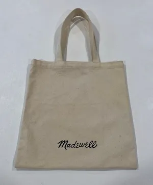 Madewell Canvas Tote Bag Cream Logo Reusable Shopping Bag thumbnail 1