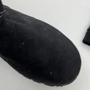 Dr Scholls black mid calf side zip round toe synthetic boots warm women size 8 thumbnail 4