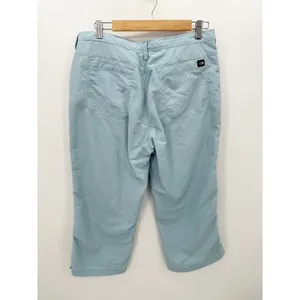 North Face Baby‎ Blue Capri Cropped Nylon Pants Outdoors Hiking Nature Women 14 thumbnail 2