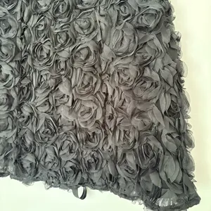 White Fox Pretty Women Mini dress floral tulle Black Strapless size M black thumbnail 5