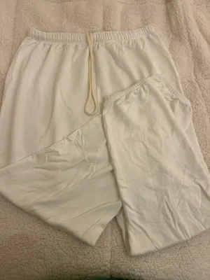 cream sweatpants thumbnail 1