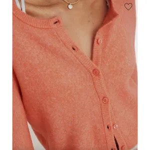 AERIE Campus Cool Plush Orange Button Front Cardigan Sweater Women’s XL thumbnail 3