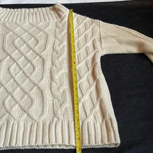 JODIFL Off White Cable Knit Chunky Sweater size S thumbnail 9