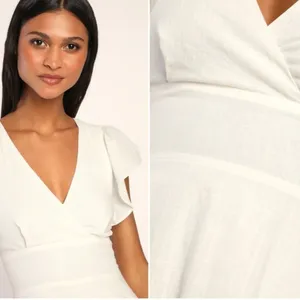 LULU's Bachelorette Engagement Bridal Shower Honeymoon Flirty Mini Dress thumbnail 3
