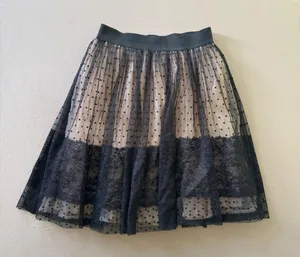 Morgan & Co Sheer Floral Lace Skirt thumbnail 1