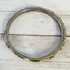 Vintage Bangle Pretty Green Bracelet thumbnail 7