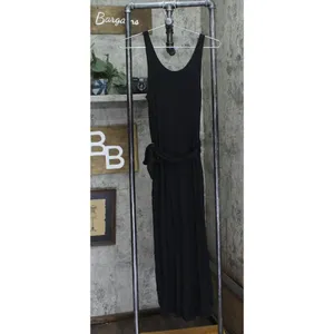 And Now This Womens Sleeveless Knit Side-Tie Tulip Midi Dress Black S thumbnail 2