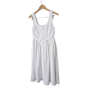 Rolla's Leoni Dress Size XS White‎ Sleeveless Midi NWT thumbnail 4