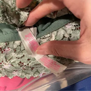 Cute avocado lace floral stretchy coquette bralette Pink Victoria’s Secret Large thumbnail 5