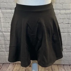 FOREVER 21 Gray Skater Skirt Charcoal Gray-Small thumbnail 1