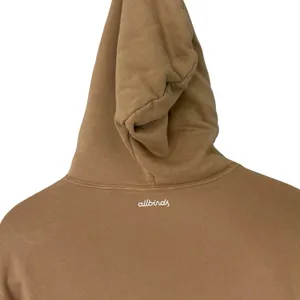 Allbirds Tan Beige Hoodie Organic Cotton Hemp Tencel Sweatshirt Unisex Size L thumbnail 7