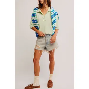 Free People Light Green Short Sleeve Tee thumbnail 5