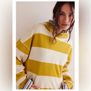 Free people Your Favorite Striped Hoodie thumbnail 4