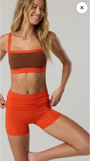 Aerie OFFLINE Real Me XTRA Foldover 3” Bike Short thumbnail 1