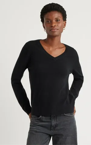 Quince Mongolian Cashmere V-Neck Sweater xs thumbnail 1