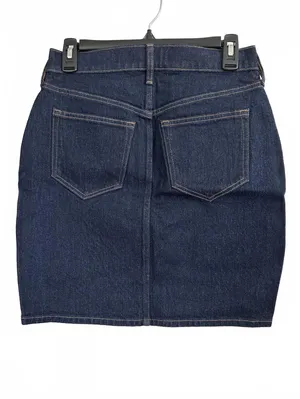 Abercrombie Mid Rise Pencil Denim Skirt Dark Wash NWT Size 25 thumbnail 4