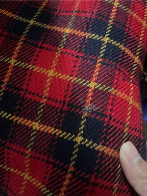 Vintage Jones New York Red Tartan Plaid Wool Blazer 8 Preppy Quiet Luxury thumbnail 7
