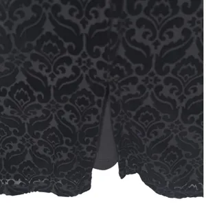 NWT Talbots Womens Velvet Jacquard Damask V-Neck Sheath Dress Black Size Large thumbnail 13