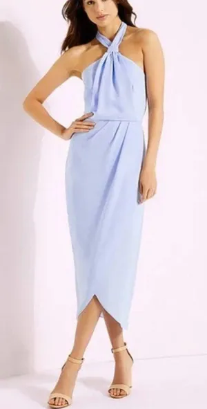 Gianni Bini Blue Halter Midi Dress thumbnail 1