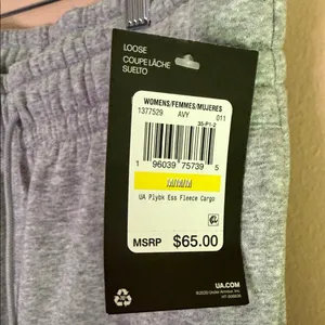 Under Armour Light Gray Cargo Sweatpants thumbnail 2