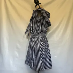 Her Entire Name Says Grace Gingham Dress Sz S Ruffle Cottage Coquette Prairie thumbnail 6