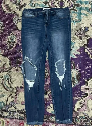 Cello Distressed Jeans, Size 7 thumbnail 1