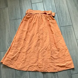 a new day Orange A-Line Button Skirt thumbnail 6