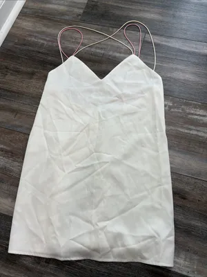 superdown Breanna Strappy Shift Dress in White XXS thumbnail 7