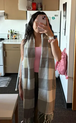 Victoria's Secret Plaid Scarf thumbnail 1