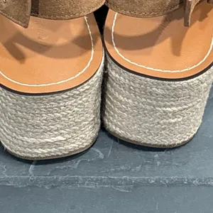 Madewell Amee Brown Suede Leather Platform Espadrille Wedge Sandal - size 8 thumbnail 5