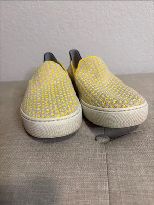 Rothy's Yellow Knit Slip-On sneakers 7 thumbnail 3