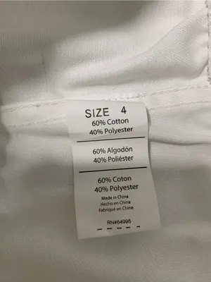 White Drawstring Pants - Size 4 thumbnail 3