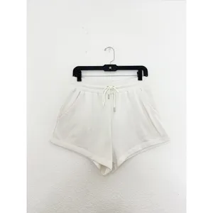 For Love & Lemons Cream Sweat Shorts Size Medium Embroidery Comfort Loungewear thumbnail 4