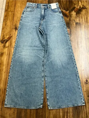 Madewell Superwide-Leg Jeans: Airy Denim Edition Size 25 NWT thumbnail 7