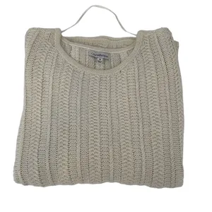 Croft &‎ Barrow Womens Pullover Sweater Long Sleeve Knit Acrylic Cream Medium thumbnail 3