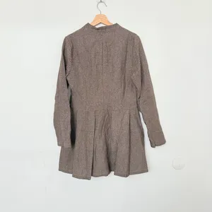 Rihoas Brown Button Pleated Mini Dress thumbnail 10