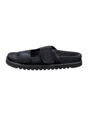 NWT 7.5 Jenni Kayne Women's Black Neoprene Double-Strap Slide Sandals Comfy thumbnail 2