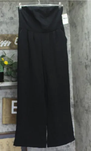 A New Day Strapless Smocked Bandeau Jumpsuit with Pockets 93534280 Black M thumbnail 1
