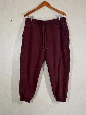 Lululemon Women’s Scuba High-Rise Jogger Pants Cotton Terry Mulled Wine 14 thumbnail 3