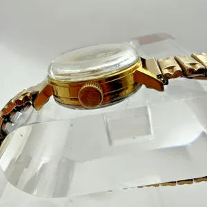 Medco 17 Jewels Selfwinding Swiss Made Ladies Watch Date Gold Tone Parts thumbnail 5
